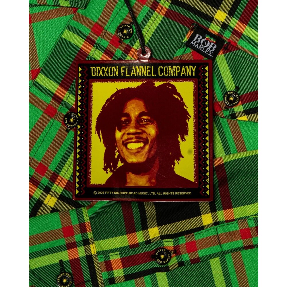 Dixxon Flannel Bob Marley 2026 Exodus Limited Edition Sz L Brand New in Package